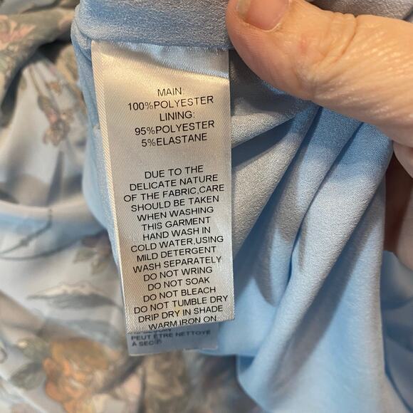Cooper St Floral Ruffle Maxi Dress Blue Multicolor AUS 12 / US 8 Wedding Guest - Picture 9 of 10